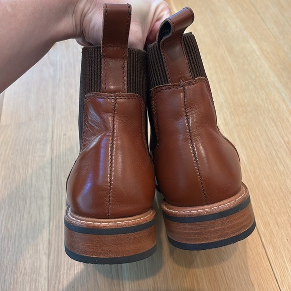 Nisolo Boots Carmen Chelsea Ankle Booties Brown Leather Size 7.5 - Picture 8 of 11